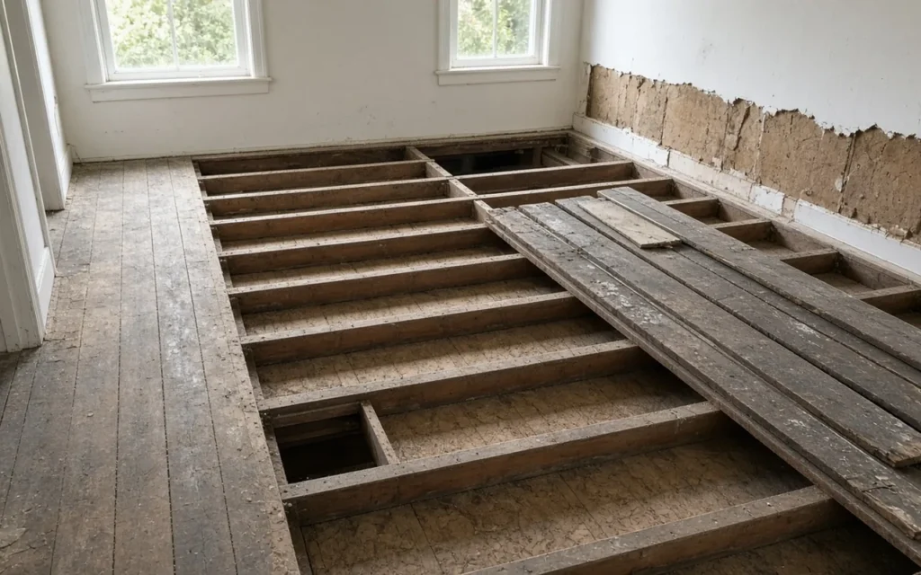 Wood Subfloor Repair: How to Fix Rot and Sagging Floor Joists