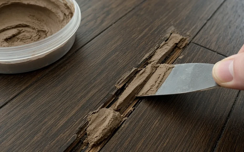 How to Fix a Gash in a Wood Floor: Filling and Color Matching