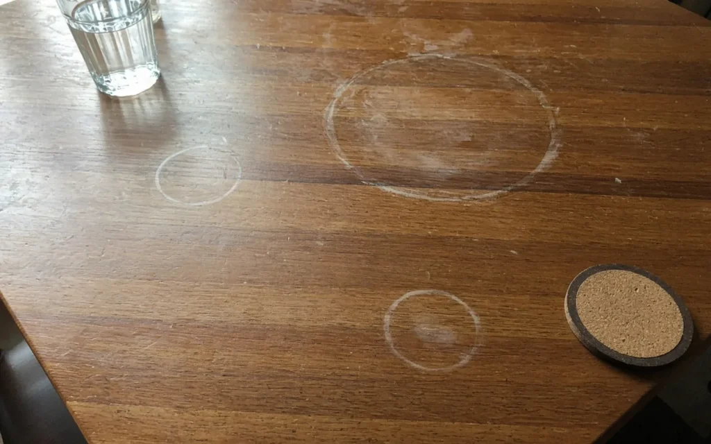 Water Damaged Wood Table Repair: Remove White Marks Easily
